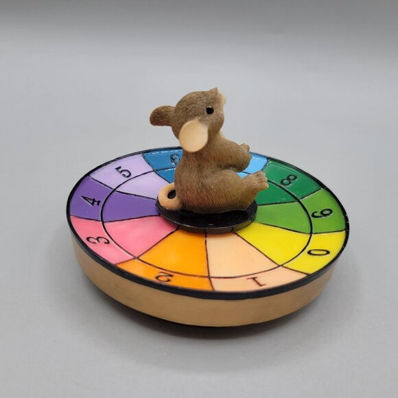 Charming Tails Lets Play Mouse Figurine Spinning Wheel Club Exclusive - Picture 3 of 8